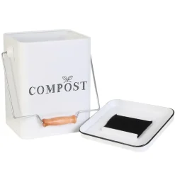 The Home Deco Factory Home deco factory afvalbakje voor aanrecht - 5L - groen - compost