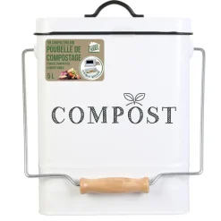 The Home Deco Factory Home deco factory afvalbakje voor aanrecht - 5L - groen - compost
