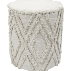 Poefen-The Home Deco Factory Home Deco Factory Bijzet poef Berber Mirage - MDF - 37 x 41 cm