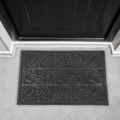 The Home Deco Factory Home deco factory Deurmat - anti slip - zwart - 40 x 60 cm