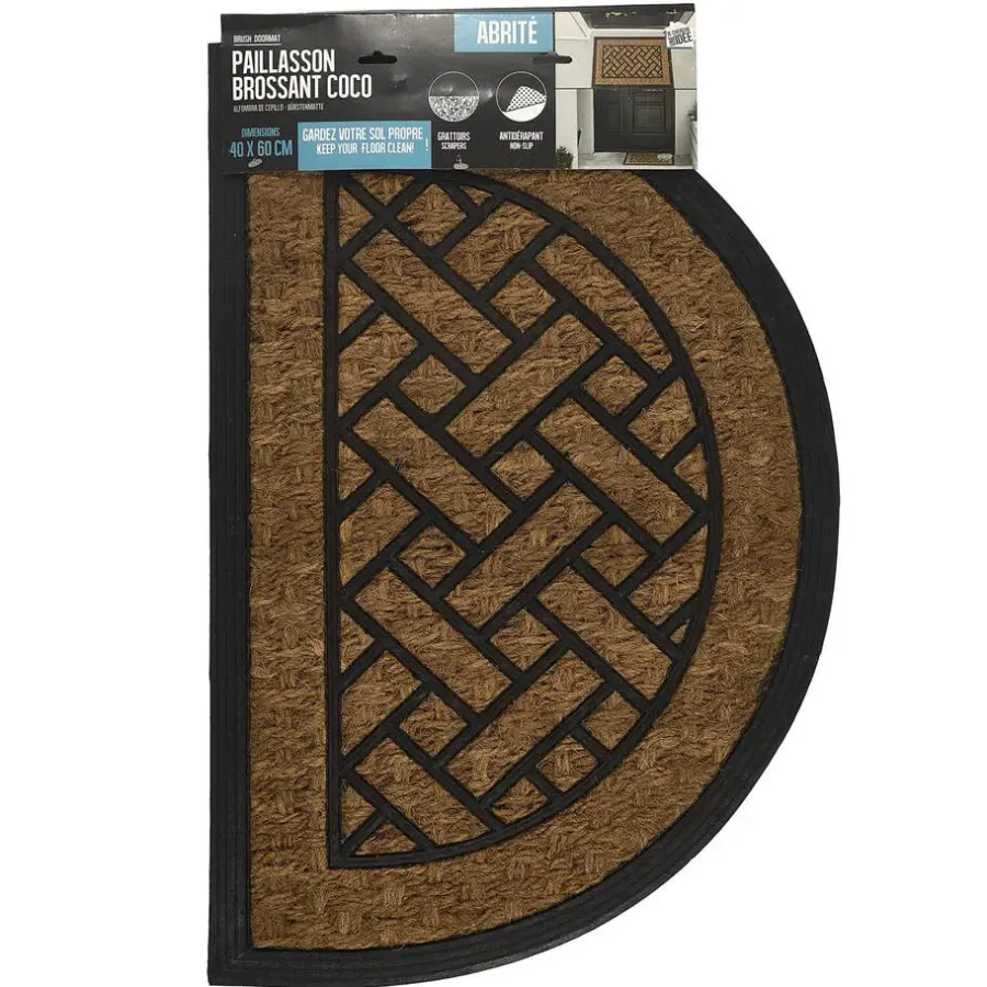 The Home Deco Factory Home deco factory Deurmat Madrid - half rond - 40 x 60 cm