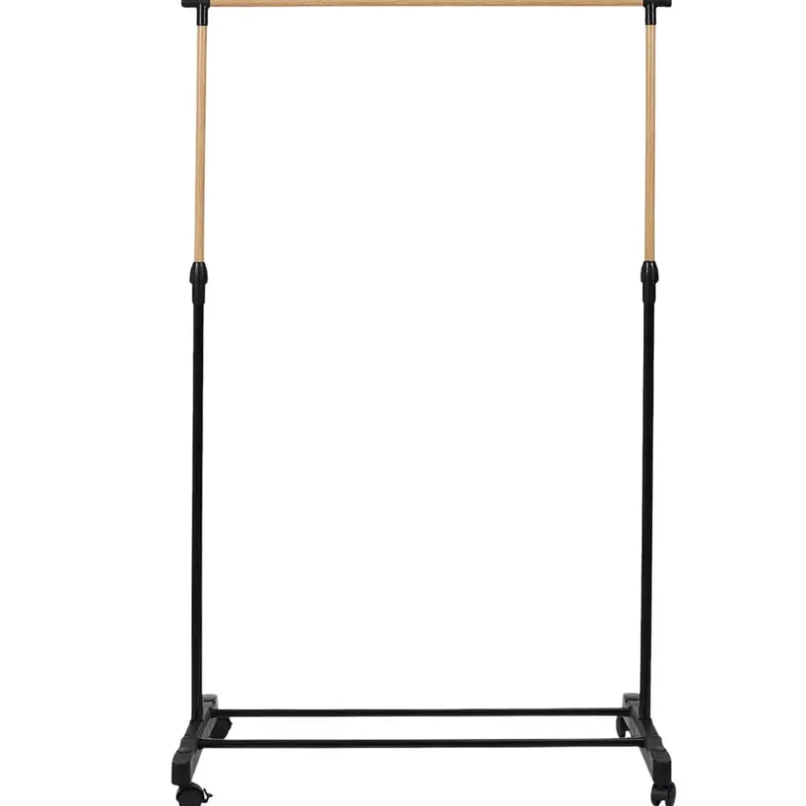 Leen Bakker Home Deco Factory kledingrek - verstelbaar - zwart - 160 cm