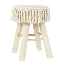 Krukjes-Leen Bakker Home Deco Factory Krukje - hout - beige - bohemian - ibiza - deco