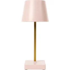 Tafellampen-The Home Deco Factory Home deco factory LED tafellamp- kunststof - roze - touch - 26 cm