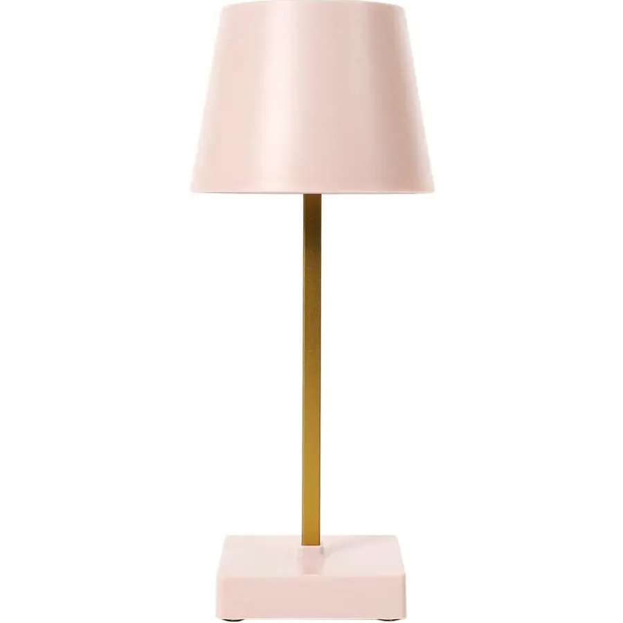 Tafellampen-The Home Deco Factory Home deco factory LED tafellamp- kunststof - roze - touch - 26 cm