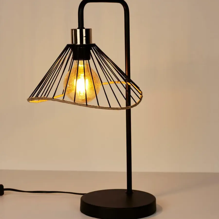 The Home Deco Factory Home deco factory LED Tafellamp Loft - zwart - 30 x 47 x 25 cm