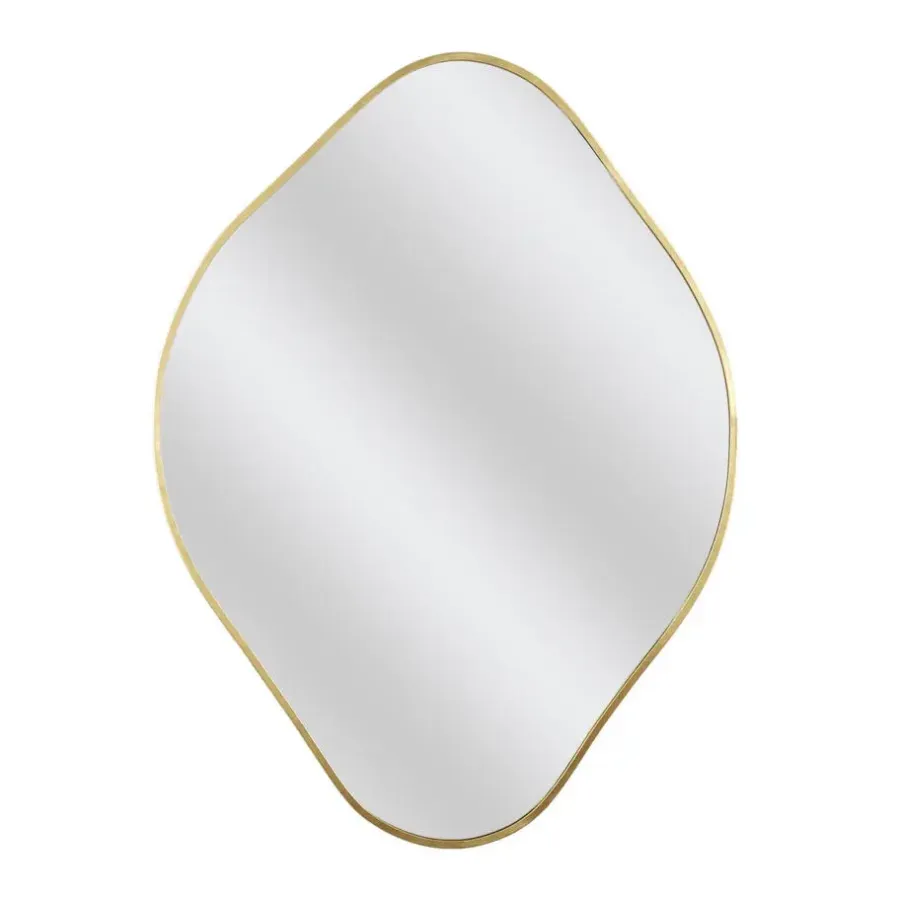 Spiegels-Leen Bakker Home Deco Factory Spiegel - goud - 44 x 60 cm - wandspiegel