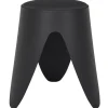 The Home Deco Factory Home Deco Factory zit kruk - kunststof - zwart - 30 x 46 cm
