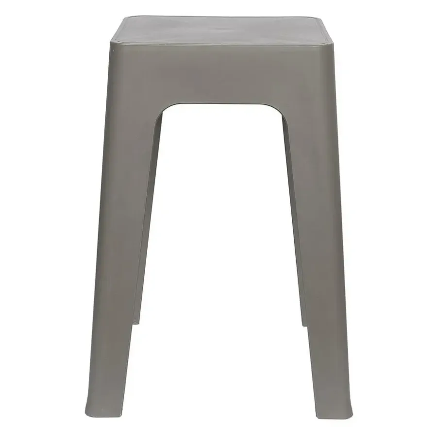 Krukjes-The Home Deco Factory Home Deco Factory zit krukje/stoel - grijs - D34 x H47 cm