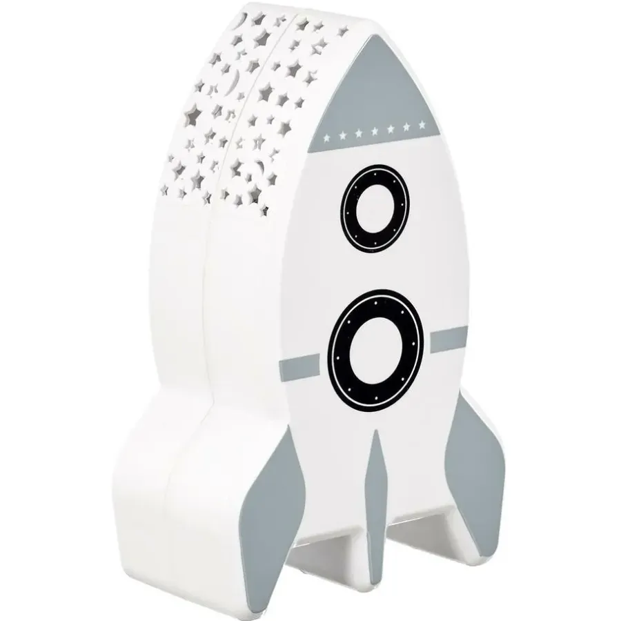 Bureaulampen|Bureaulampen-Home Deco Kids Nachtlampje - Raket met muurprojectie - 15 cm