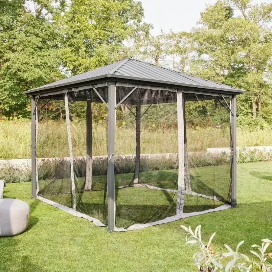 Terrasoverkappingen-Merkloos HOME DELUXE - LED Zonnepaviljoen AZUR - 300 x 270 cm