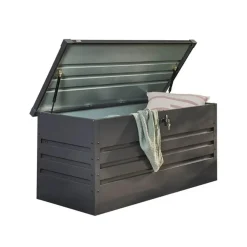 Kussenboxen-Merkloos HOME DELUXE - Metalen opbergbox MEGABOX XL - 126 x 56 cm 400l antraciet