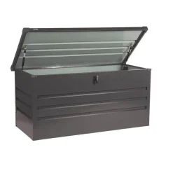 Kussenboxen-Merkloos HOME DELUXE - Metalen opbergbox MEGABOX XL - 126 x 56 cm 400l antraciet