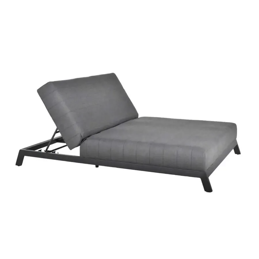 Merkloos HOME DELUXE - VALENCIA ligstoel met verstelbare rugleuning - 203 x 144 cm