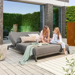 Merkloos HOME DELUXE - VALENCIA ligstoel met verstelbare rugleuning - 203 x 144 cm