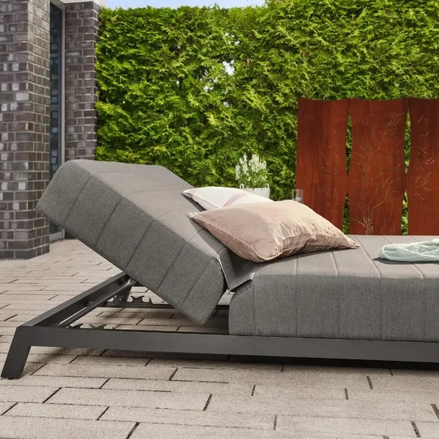 Merkloos HOME DELUXE - VALENCIA ligstoel met verstelbare rugleuning - 203 x 144 cm
