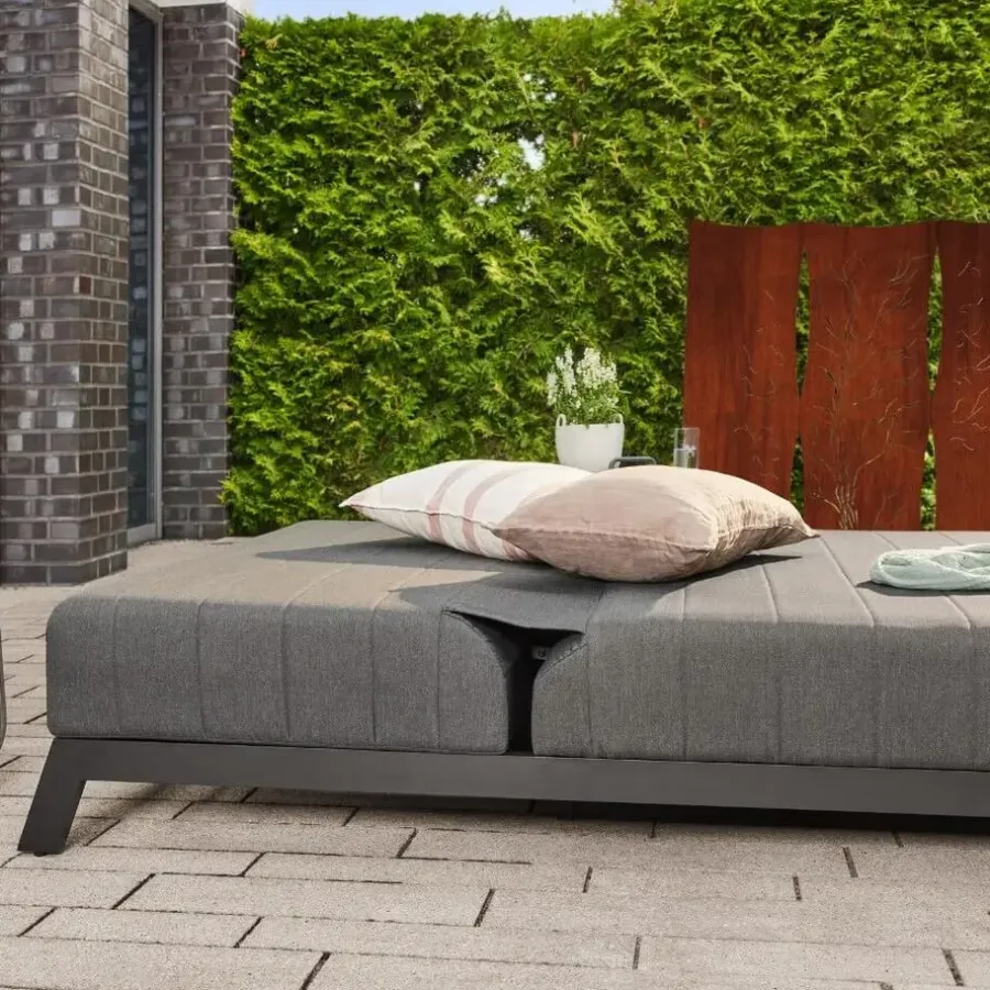 Merkloos HOME DELUXE - VALENCIA ligstoel met verstelbare rugleuning - 203 x 144 cm