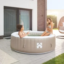 Zwembaden En Accessoires-Merkloos HOME DELUXE Buitenwhirlpool SPLASH Beige