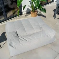 Zitzakken-Merkloos HOME DELUXE buitenzitzak HEAVEN - Lichtgrijs - 76 x 152 x 100 cm