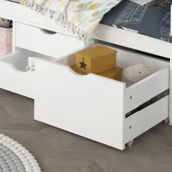 Merkloos HOME DELUXE COSMOS kinderbed met lades - 90 x 200 cm wit