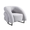 Merkloos HOME DELUXE fauteuil MACA fluweel stof beige - 95 x 73 x 88 cm