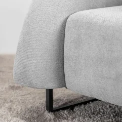 Merkloos HOME DELUXE fauteuil MACA fluweel stof beige - 95 x 73 x 88 cm