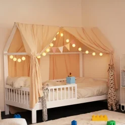 Kinderbedden-Merkloos HOME DELUXE Kinderbed STAR LAND Wit