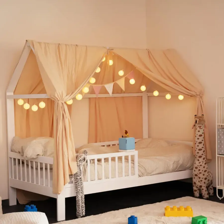 Kinderbedden-Merkloos HOME DELUXE Kinderbed STAR LAND Wit