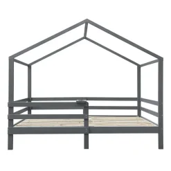 Merkloos HOME DELUXE kinderbed WOLKENLAND grijs met lades