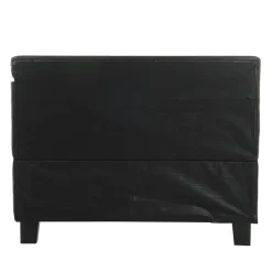 1-Persoons Bedden-Merkloos HOME DELUXE LED bed ASTRO zwart 90 x 200 cm