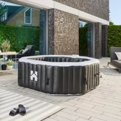 Zwembaden En Accessoires-Merkloos HOME DELUXE Opblaasbare Hottub Drop Zwart