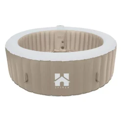 Zwembaden En Accessoires-Merkloos HOME DELUXE Opblaasbare Whirlpool Splash Beige 4 st.
