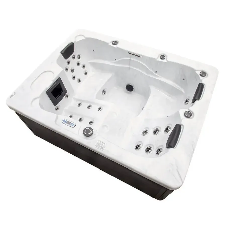 Merkloos HOME DELUXE Outdoor Whirlpool WHITE MARBLE PURE