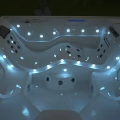 Merkloos HOME DELUXE Outdoor Whirlpool STREAM BIG Met trap en thermische afdekking