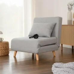Slaapbanken|Slaapbanken-Merkloos HOME DELUXE Slaapstoel SNOOZE - Beige 79 x 28 x 132 cm