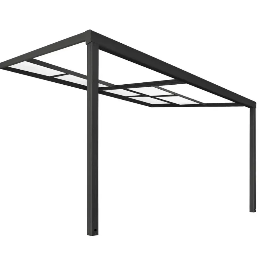 Merkloos HOME DELUXE SOLIS DELUXE terrasoverkapping grijs 390 x 295 x 233 / 272 cm