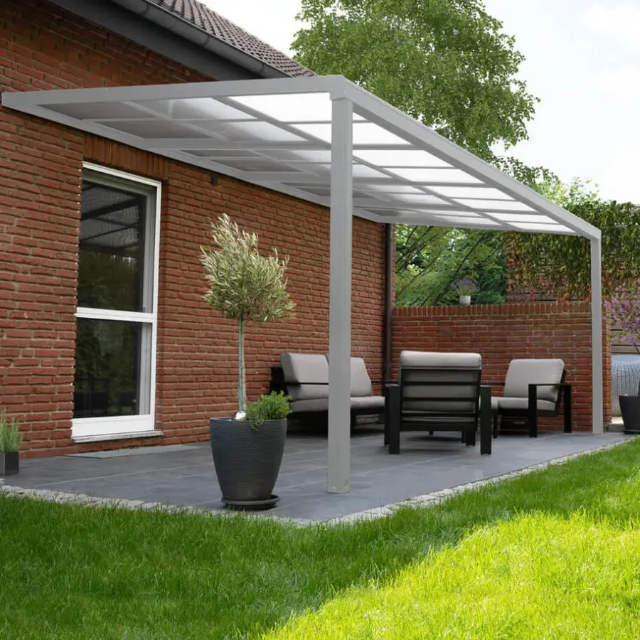 Terrasoverkappingen-Merkloos HOME DELUXE terrasoverkapping SOLIS DELUXE wit 290 x 295 x 233 / 272 cm