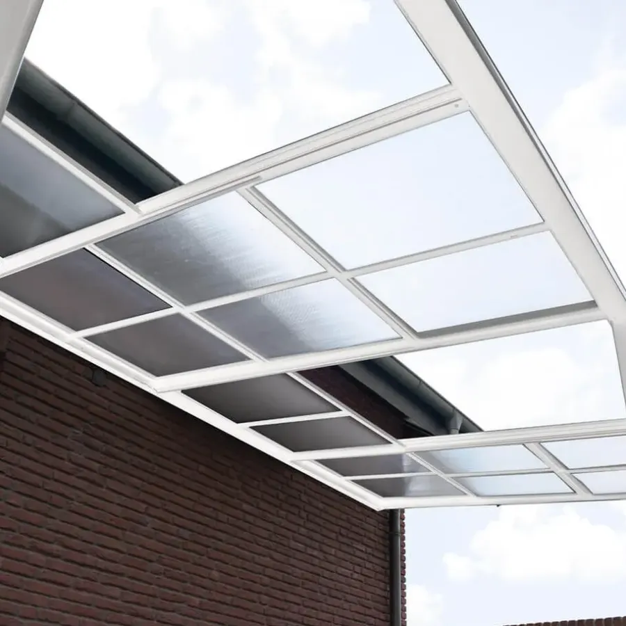 Terrasoverkappingen-Merkloos HOME DELUXE terrasoverkapping SOLIS DELUXE wit 290 x 295 x 233 / 272 cm