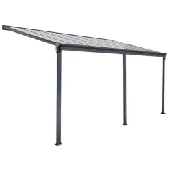 Merkloos HOME DELUXE terrasoverkapping SOLIS grijs 496 / 503 x 300 / 303 x 278 / 226 cm
