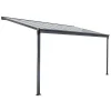 Terrasoverkappingen-Merkloos HOME DELUXE Terrasoverkapping SOLIS Grijs 312 x 303 x 226 / 278 cm