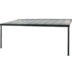 Terrasoverkappingen-Merkloos HOME DELUXE Terrasoverkapping SOLIS Grijs 312 x 303 x 226 / 278 cm