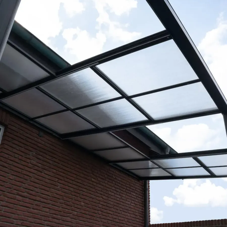 Merkloos HOME DELUXE Terrasoverkapping SOLIS DELUXE grijs 290 x 295 x 233 / 272 cm