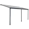 Merkloos HOME DELUXE Terrasoverkapping SOLIS Grijs 435 / 442 x 300 / 303 x 278 / 226 cm