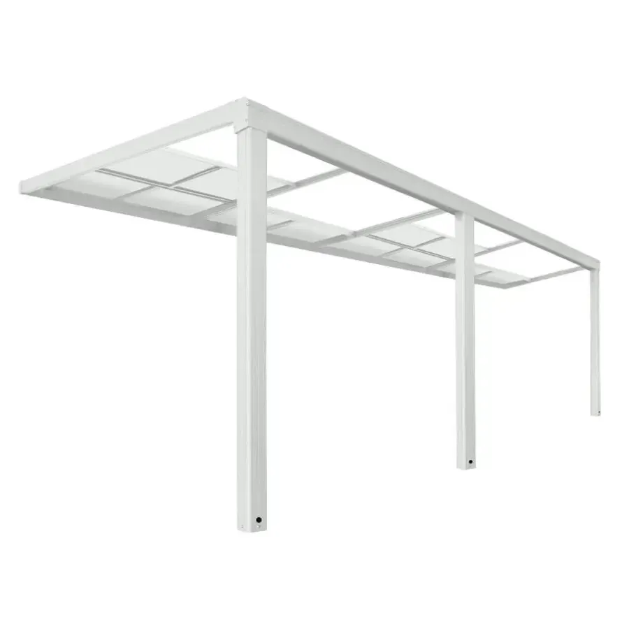 Terrasoverkappingen-Merkloos HOME DELUXE terrasoverkapping SOLIS DELUXE wit 579 x 295 x 233 / 272 cm
