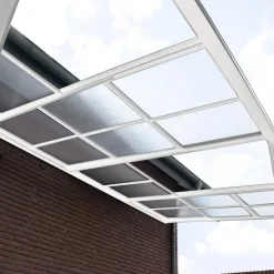 Terrasoverkappingen-Merkloos HOME DELUXE terrasoverkapping SOLIS DELUXE wit 579 x 295 x 233 / 272 cm