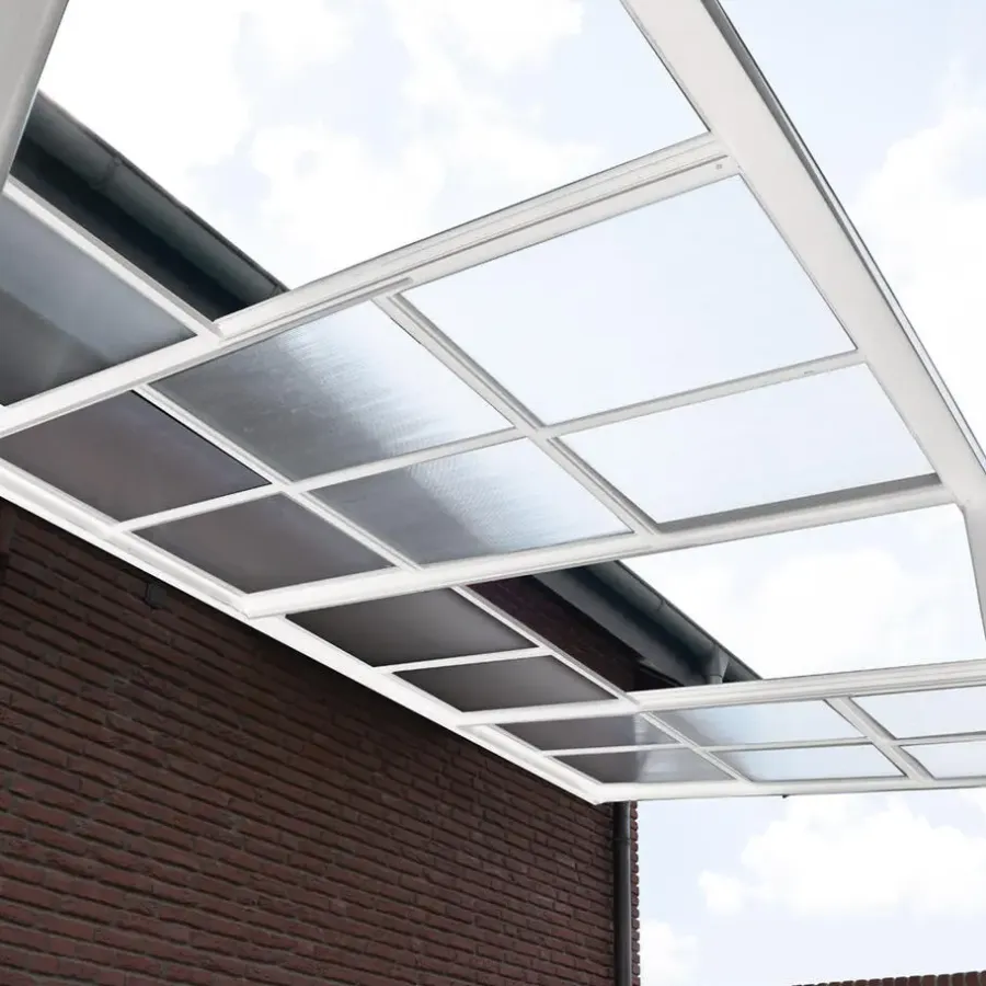 Terrasoverkappingen-Merkloos HOME DELUXE terrasoverkapping SOLIS DELUXE wit 579 x 295 x 233 / 272 cm