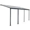 Terrasoverkappingen-Merkloos HOME DELUXE Terrasoverkapping SOLIS Grijs 618 / 625 x 303 / 300 x 278 / 226 cm