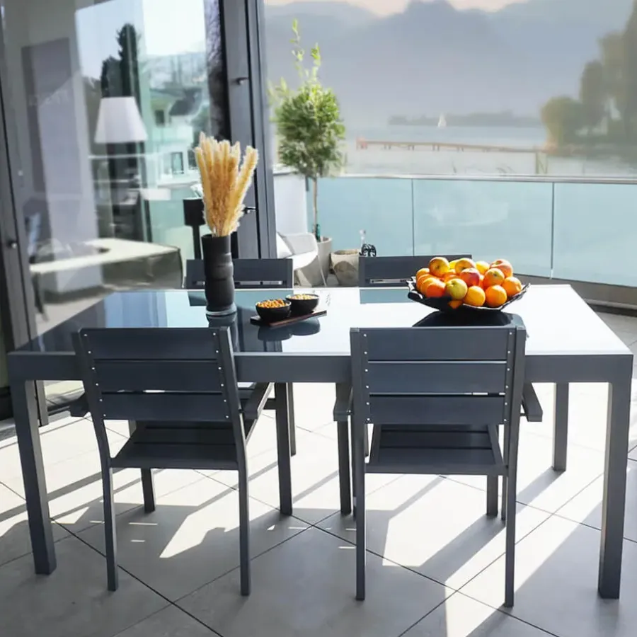 Merkloos HOME DELUXE tuintafel SOL - 240cm - Grijs