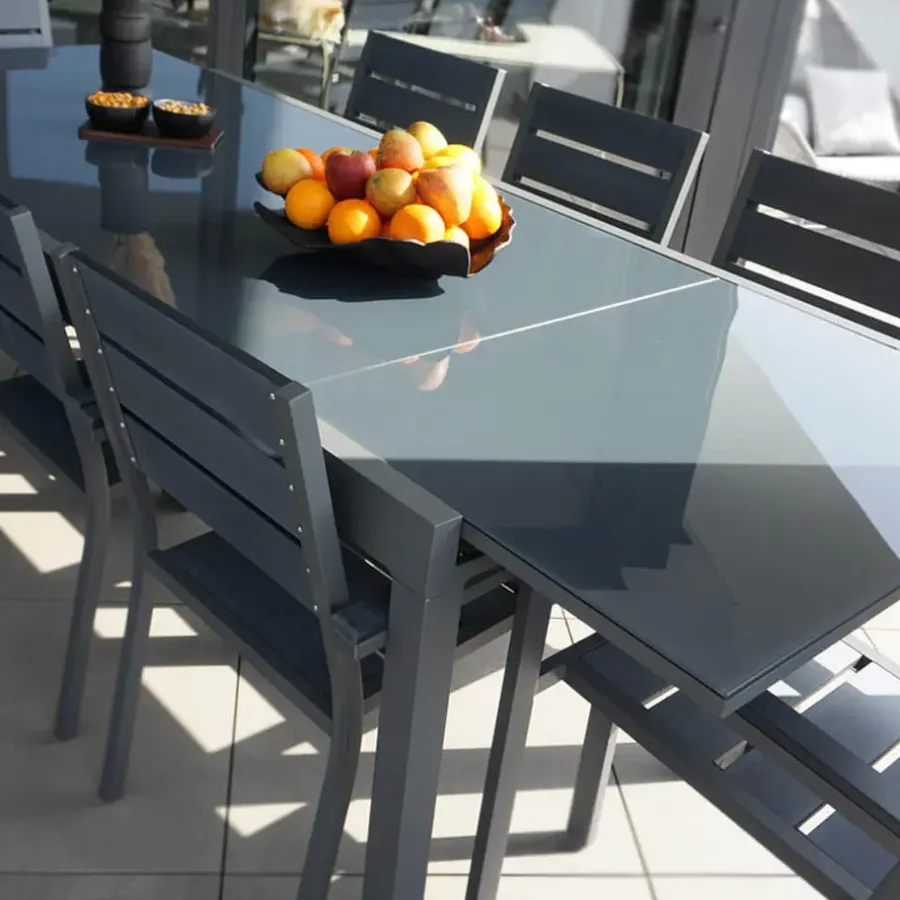 Merkloos HOME DELUXE tuintafel SOL - 240cm - Grijs