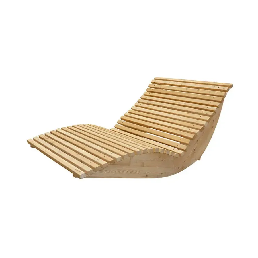 Merkloos HOME DELUXE Wave houten ligstoel WOLGA - 120 cm
